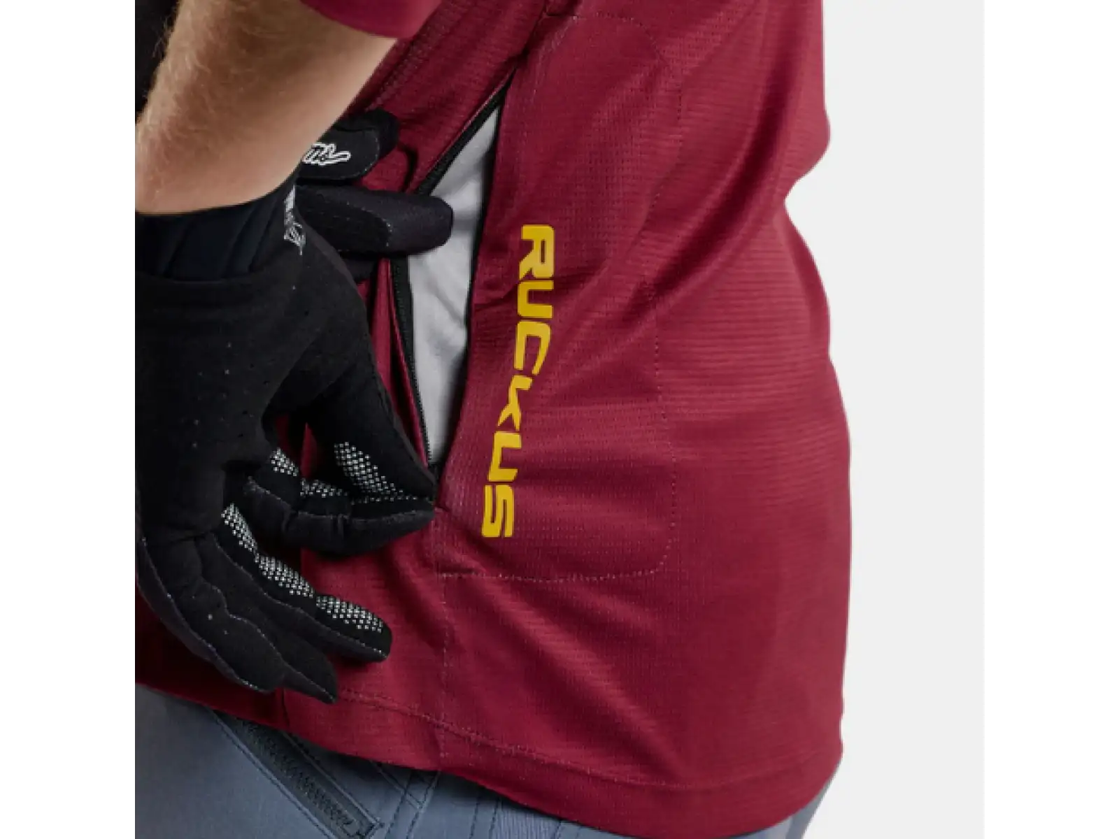 Troy Lee Designs Ruckus Spun Herren-Jersey 3/4 Ärmel Oxblood