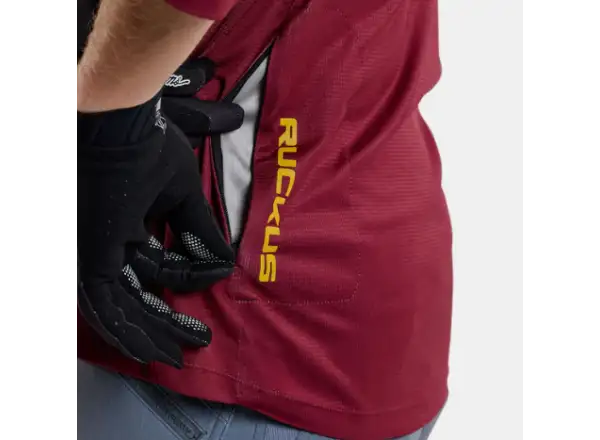 Troy Lee Designs Ruckus Spun Herren-Jersey 3/4 Ärmel Oxblood