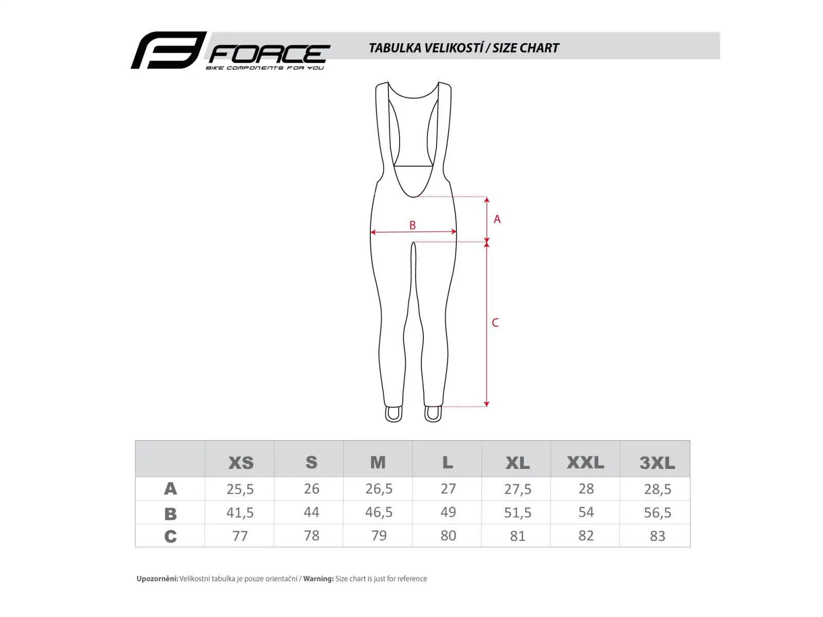 Force Bright Damenhose mit Latz und Polsterung Schwarz