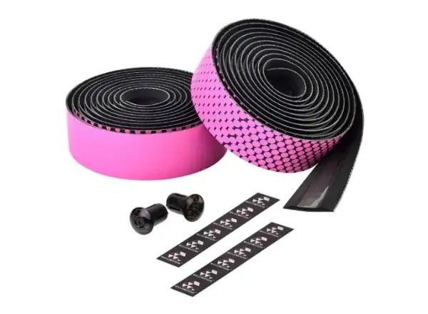 Ciclovation Advanced Leather Touch Lenkerband schwarz/rosa