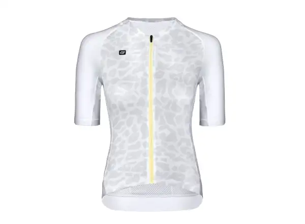Force Leopard Lady Damen Radtrikot Kurzarm weiß/grau