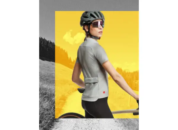 Dotout Oxygen Damen-Trikot mit kurzem Arm in Grau