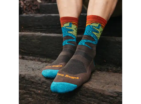 Darn Tough Chasing Waterfalls Micro Crew Lightweight Cushion Herren Socken Earth