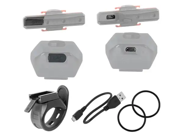 Force Glare Set Vorder- und Rücklichter USB