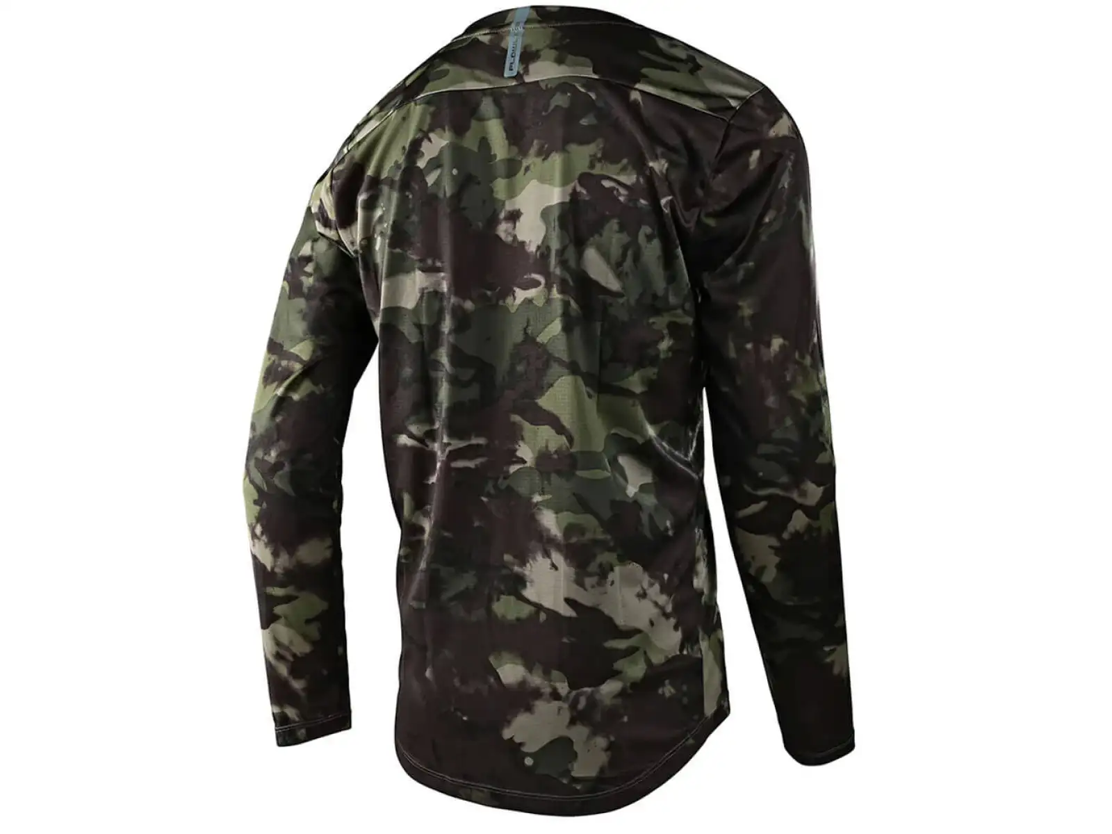 Troy Lee Designs Flowline Herrentrikot Langarm Covert Armee grün