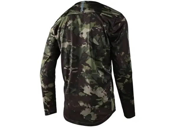 Troy Lee Designs Flowline Herrentrikot Langarm Covert Armee grün