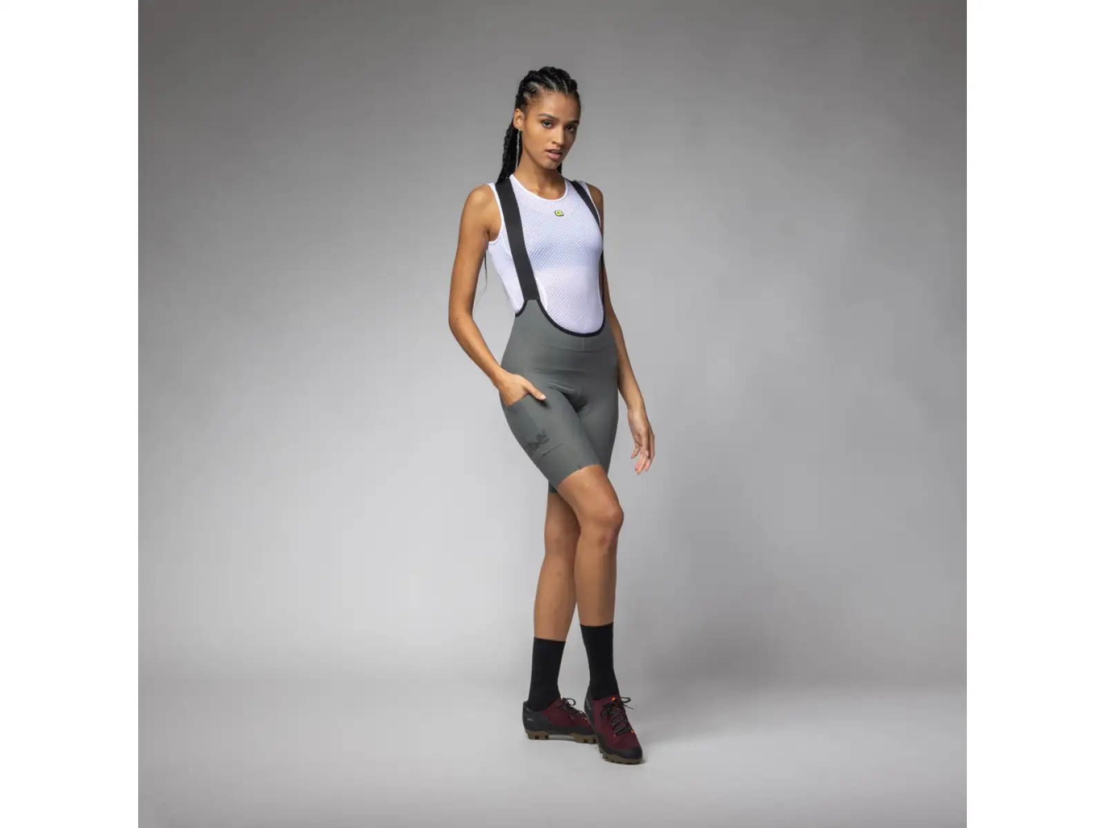 Alé Gravel Pro Off Road-Gravel Damen Fahrradshorts Fango