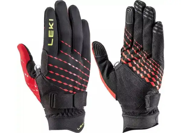 Leki Ultra Trail Breeze Shark Handschuhe Black/Red/Neon Yellow