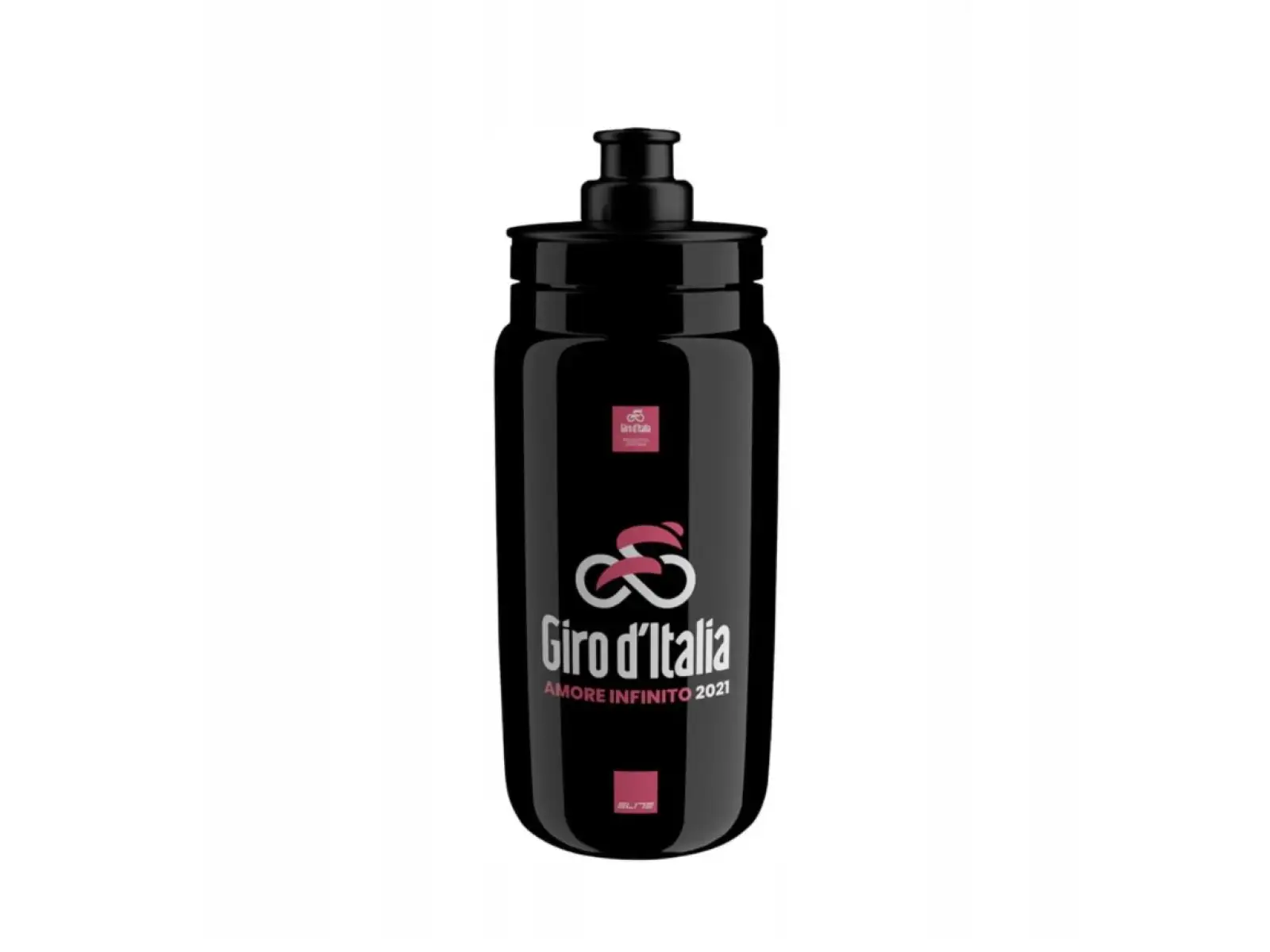 Elite Fly Giro D'Italia Trinkflasche 550 ml Schwarz Landkarte