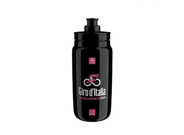 Elite Fly Giro D'Italia Trinkflasche 550 ml Schwarz Landkarte
