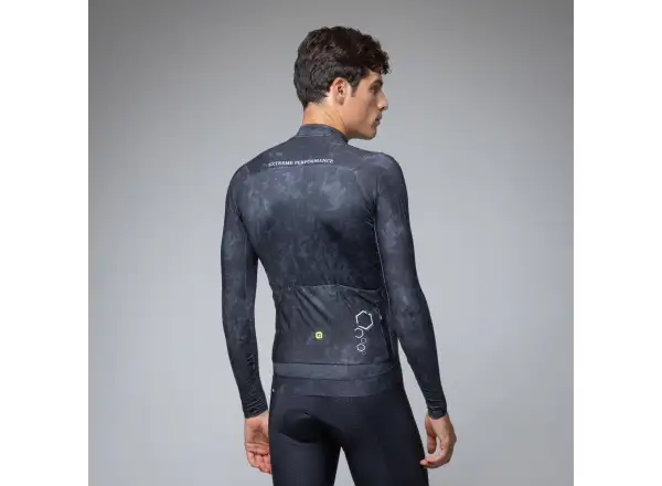 Alé R-EV1 Grafenium Herren gefüttertes Radtrikot Black