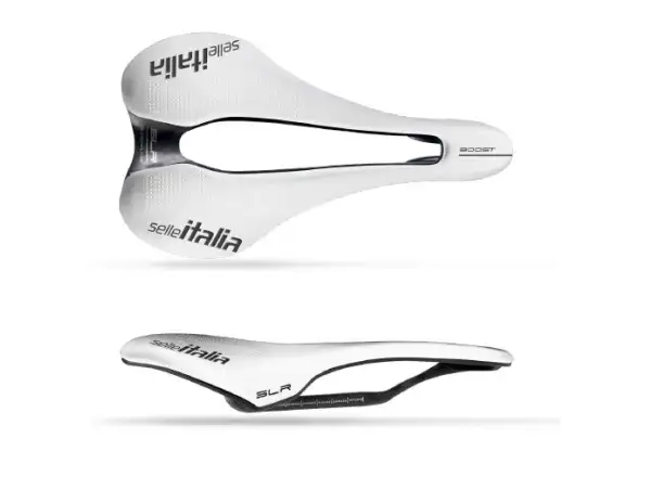 Selle Italia SLR Boost Superflow Kit Carbon S3 Sattel 130x248mm White