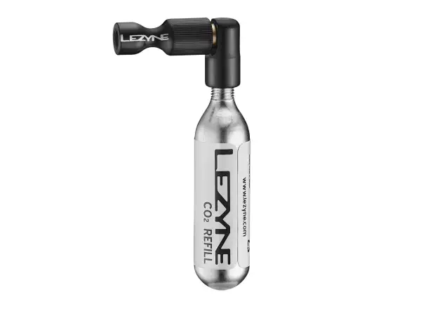 Lezyne Trigger Drive CO2 Kopf für Kartuschenpumpe Schwarz/Hochglanz