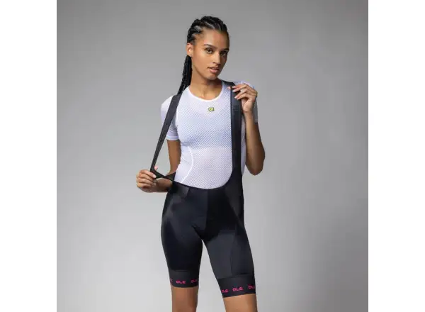 Alé PR-E Strada 2.0 Damen Trägershorts mit Einsatz Fuchsia