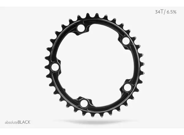 Absolute Black OVAL Road 2x 130/5 Kettenblatt 39 Zähne