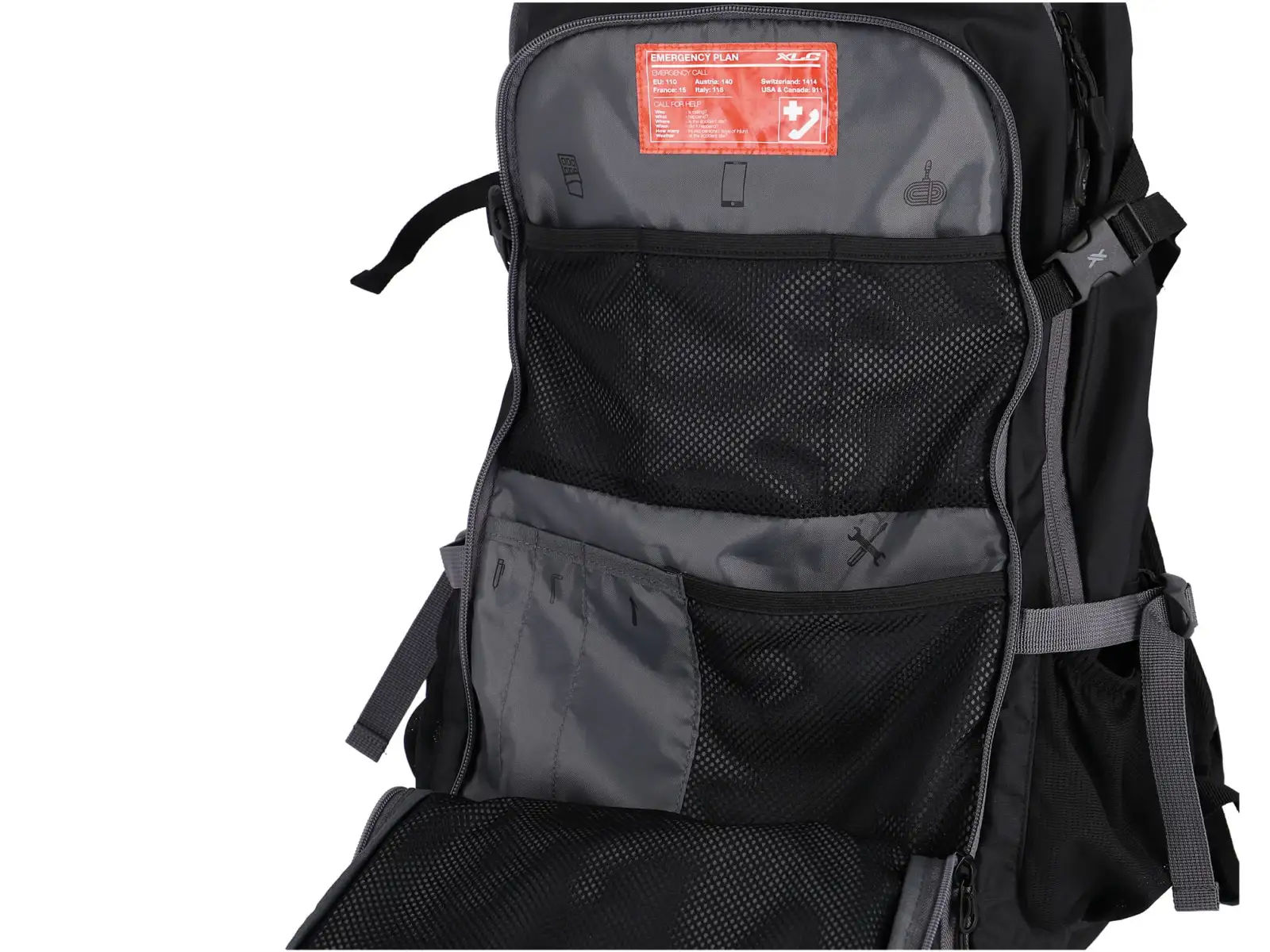 XLC BA-S98 E-Bike Rucksack 28 l schwarz/grau