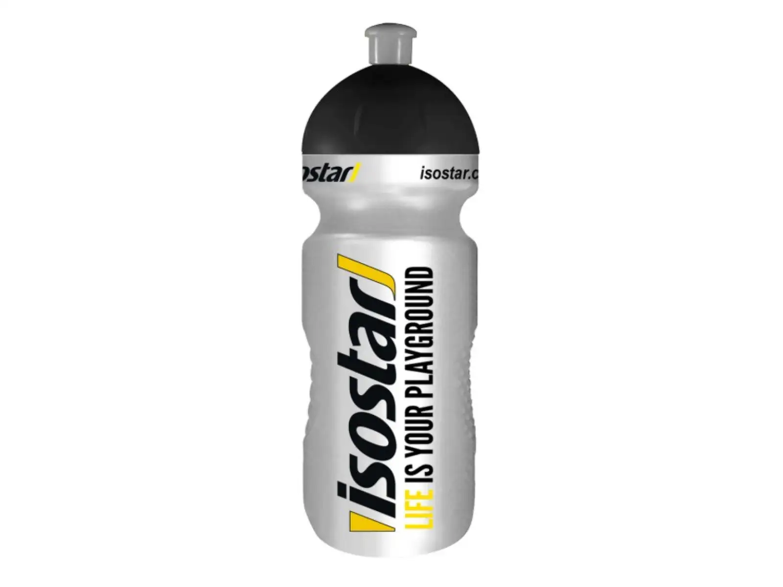 Isostar Bidon 0,65l ausziehbarer Deckel Silver