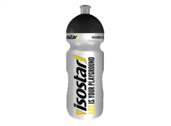 Isostar Bidon 0,65l ausziehbarer Deckel Silver