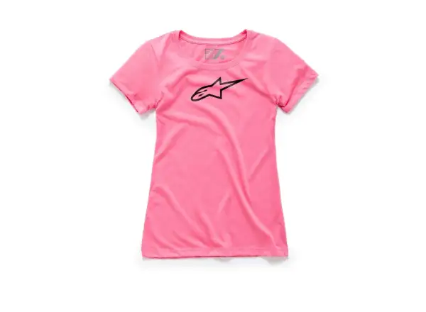 Alpinestars Ageless Tee Damen T-Shirt mit kurzen Ärmeln in Pink.