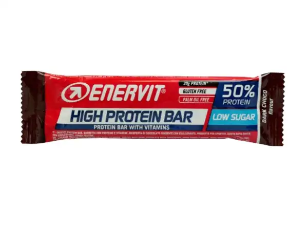 Enervit High Protein Riegel 50% 40 g dunkle Schokolade