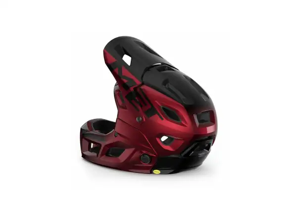 MET Parachute MCR MIPS Helm rot/schwarz metallic, Größe L (58-61 cm)