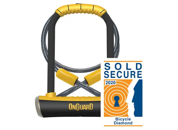 ONGUARD Pitbull Hufeisenschloss 115×230×14 mm + Kabel 1200×10 mm