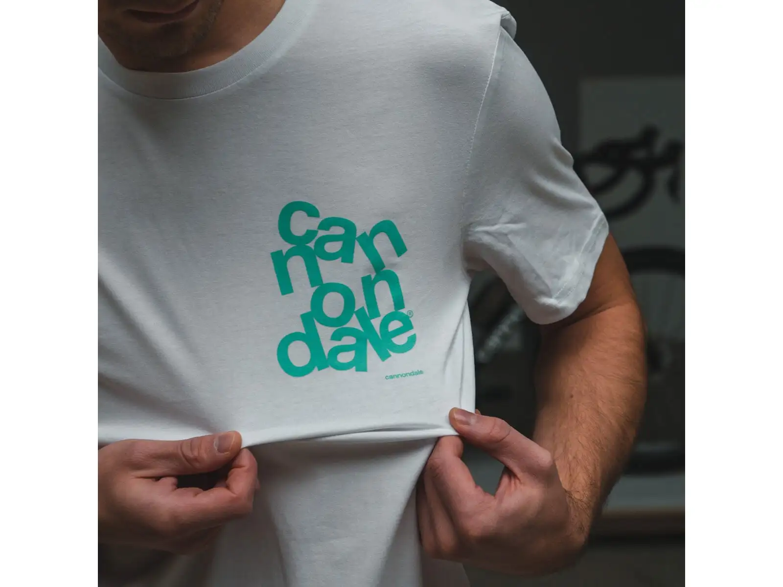 Cannondale Lifestyle T-Shirt Kurzarm White/Turquosie