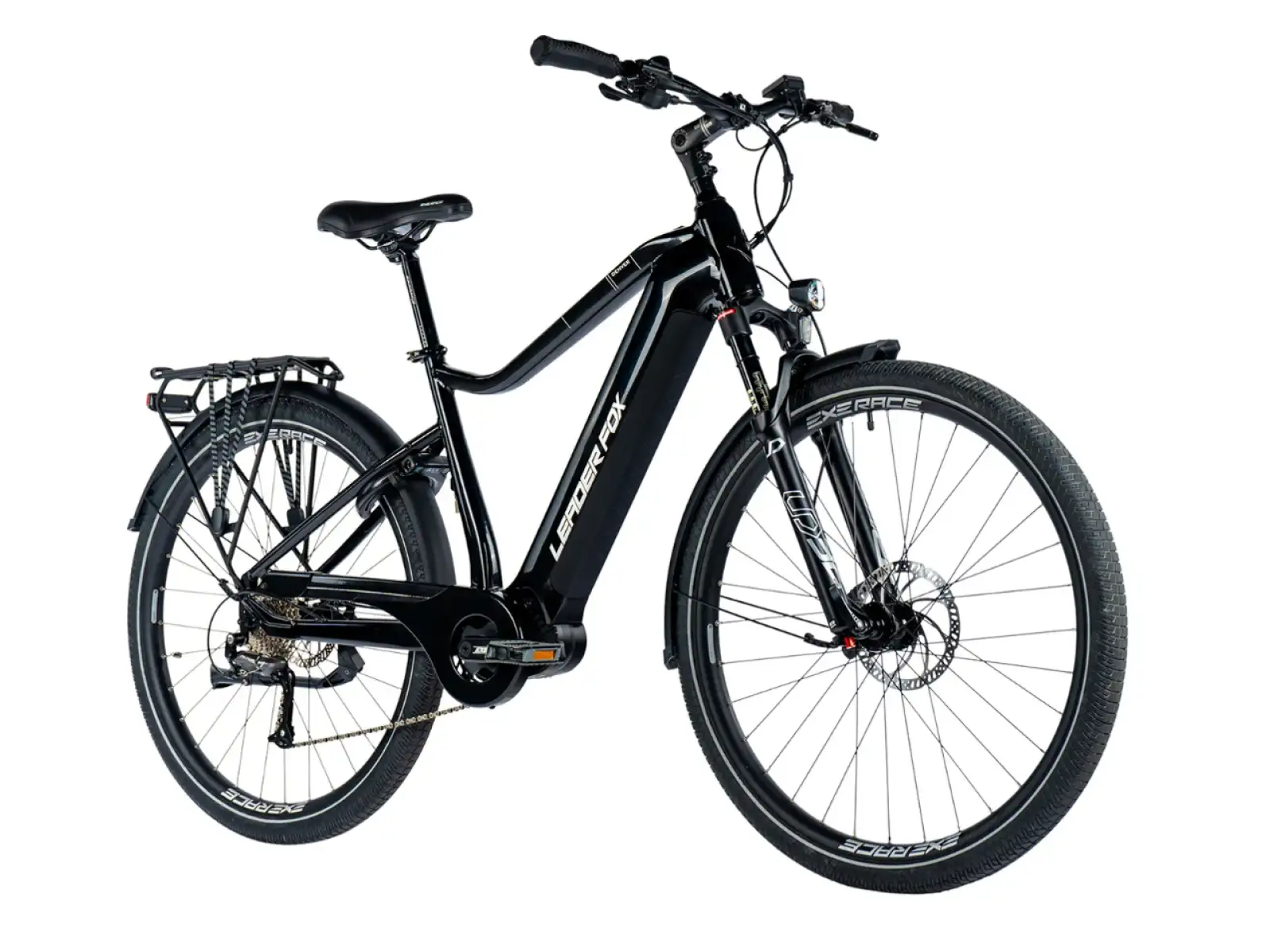 Leader Fox Denver 28 Herren Trekking E-Bike schwarz