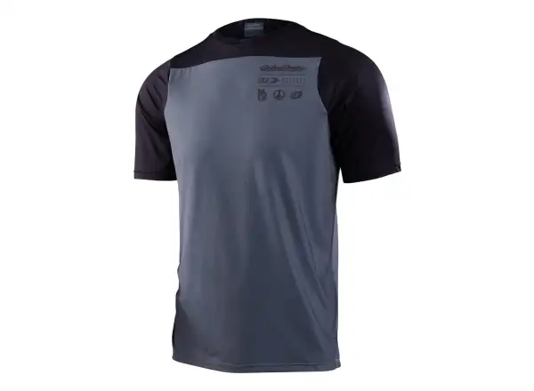 Troy Lee Designs Skyline Herren-T-Shirt kurzarm Mono Charcoal