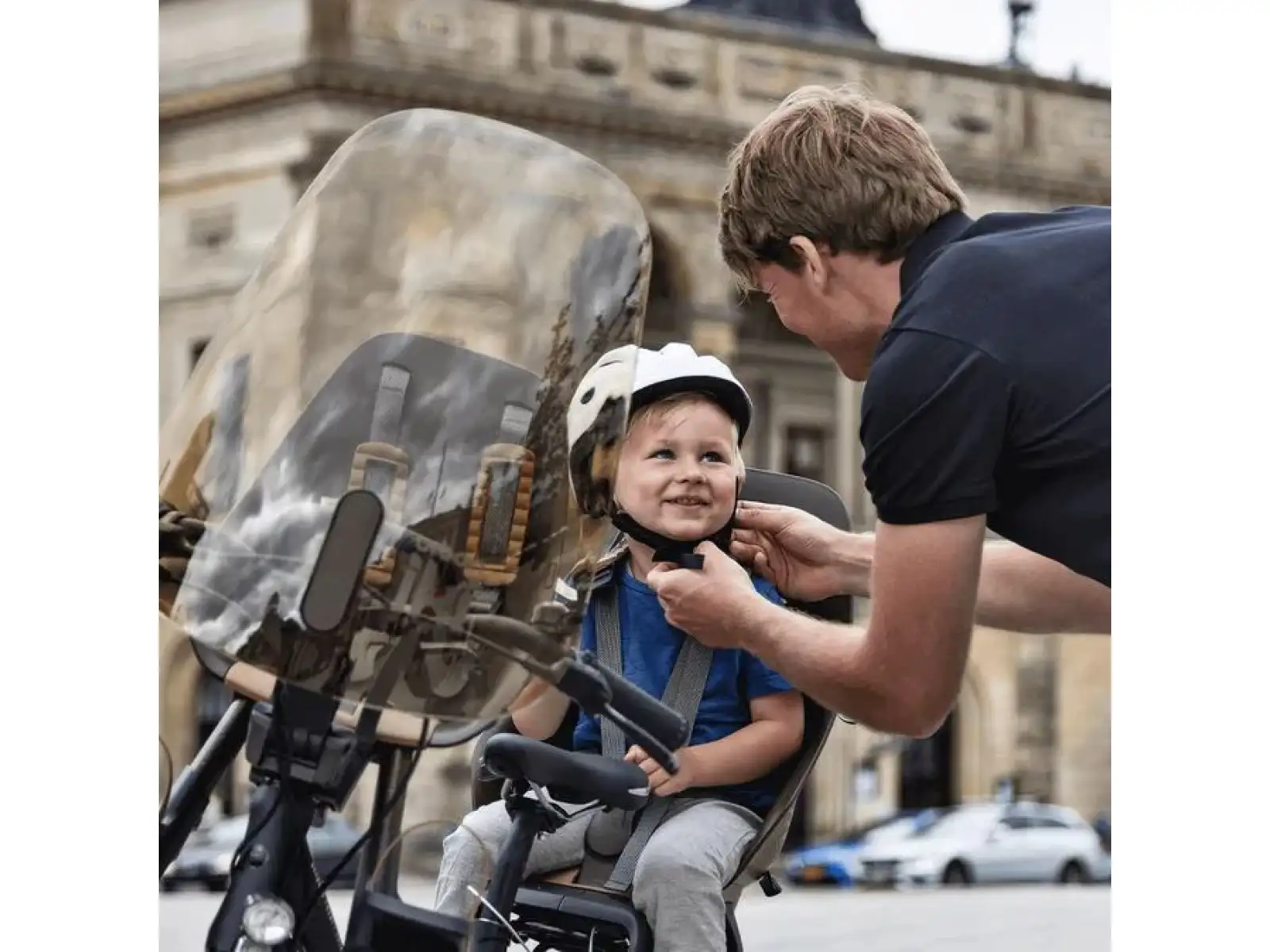 Urban Iki Schloss für den Kindersitz am Fahrrad.
