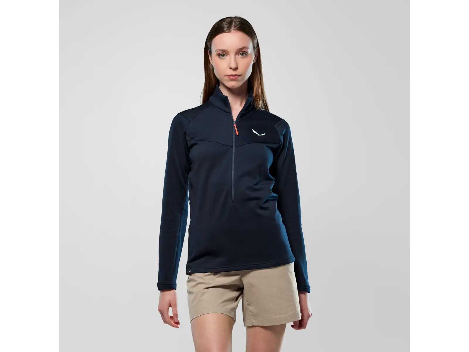 Salewa Puez Cammino Polarlite Half-Zip Damen Fleece Navy Blazer