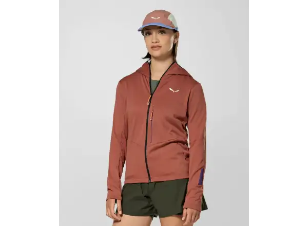 Salewa Pedroc 3 Hooded Damen-Sweatshirt Etruscan Red