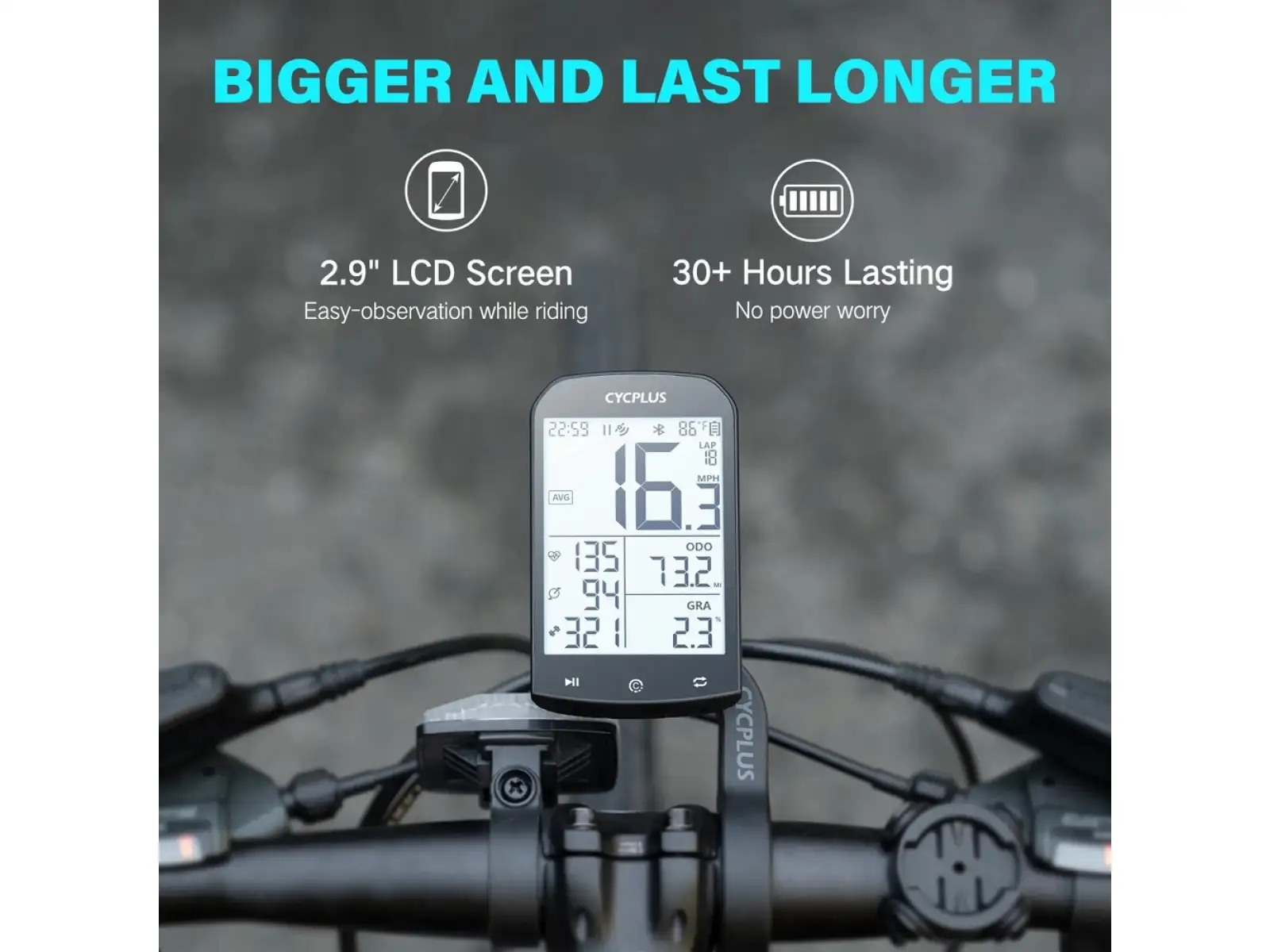 Cycplus M1 Fahrradcomputer
