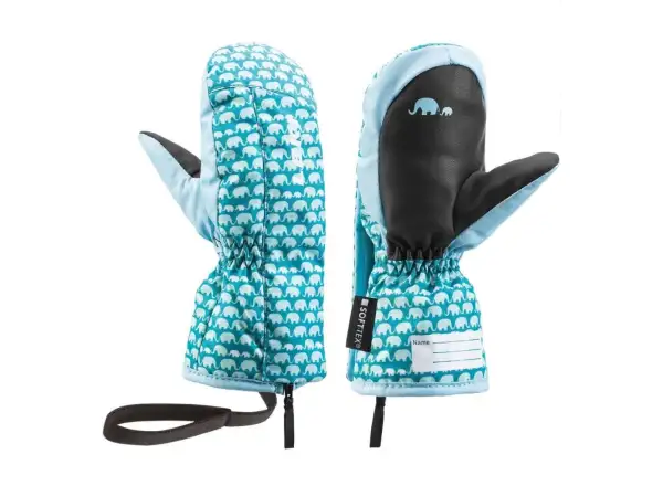 Leki Little Elephant Zap Mitt Kinder Skihandschuhe petrol/sky