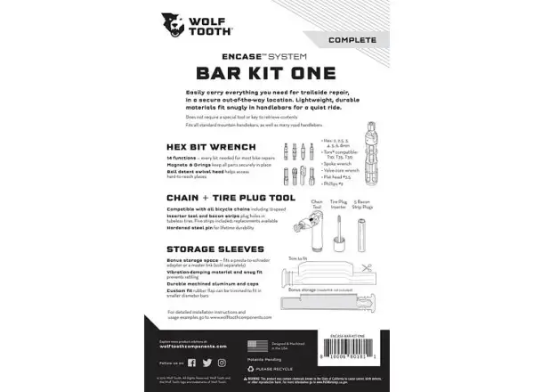 Wolf Tooth EnCase System Bar Werkzeugset One für Lenker 17,5 mm