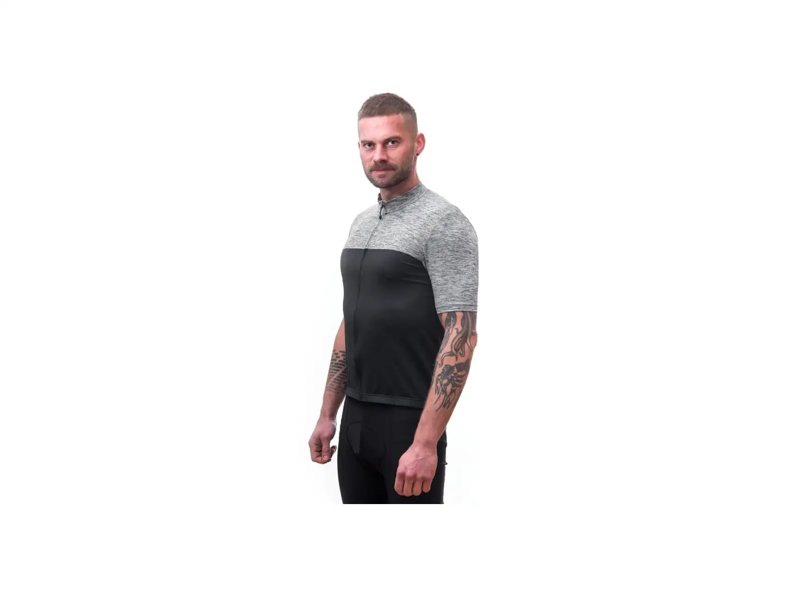 Sensor Cyklo Motion Herren Trikot kurzarm schwarz/grau