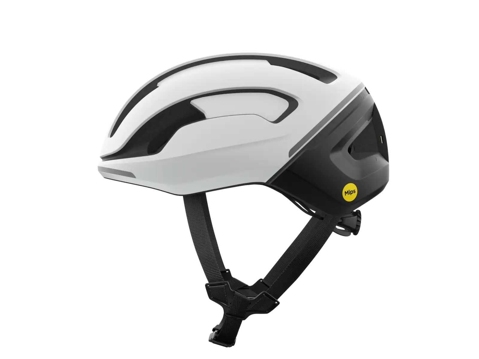 POC Omne Beacon MIPS Straßenhelm Hydrogen White Matt/Uranium Black Matt