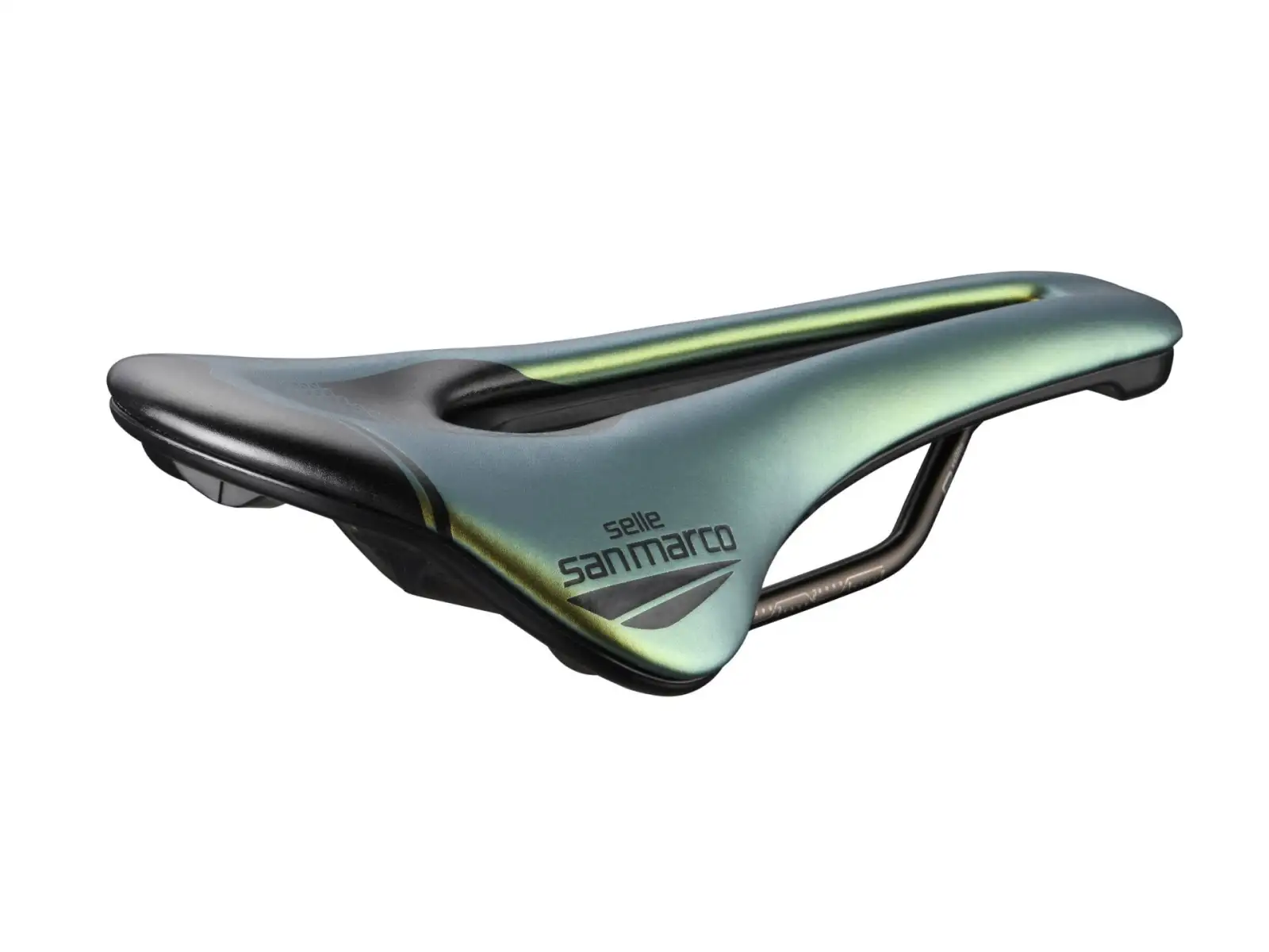Selle San Marco Shortfit 2.0 Open-Fit Racing Wide Sattel Iridiscent Gold