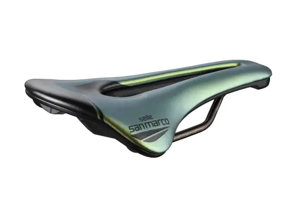 Selle San Marco Shortfit 2.0 Open-Fit Racing Wide Sattel Iridiscent Gold