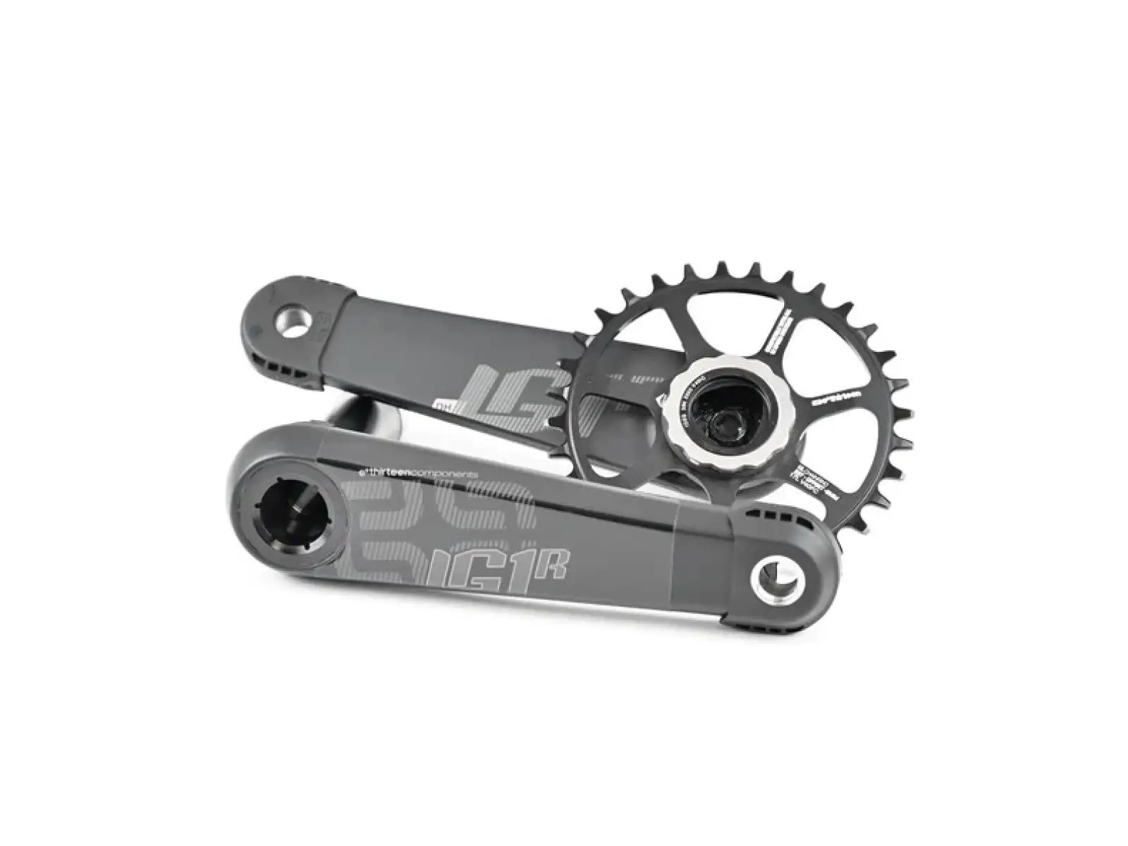 E-13 LG1 Race Carbon Kurbeln ohne Kettenblatt 170 mm.