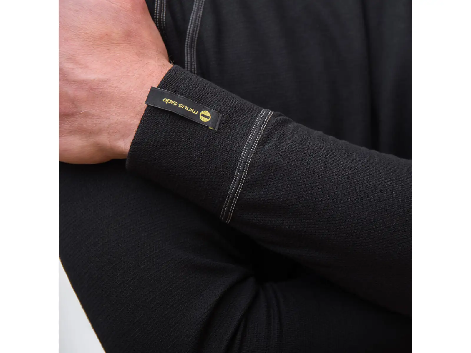 Sensor Double Face Herren T-Shirt Langarm schwarz