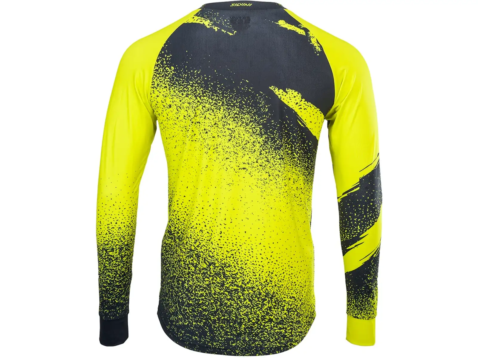 Silvini Cortino Herrentrikot Langarm Neon/Schwarz.