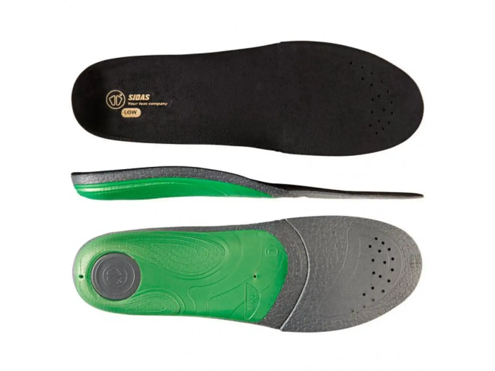 Sidas 3Feet Slim Low Einlegesohlen für flache Fußgewölbe 1 Paar