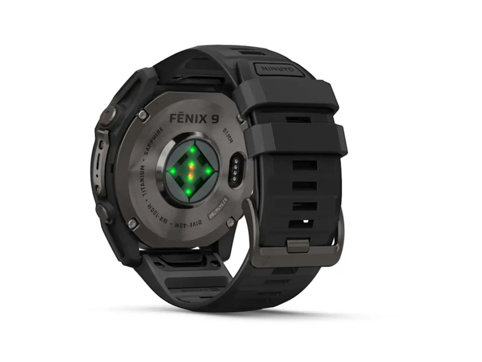Garmin Fénix 9–51 mm Smartwatch Carbon gray DLC Titanium/Black