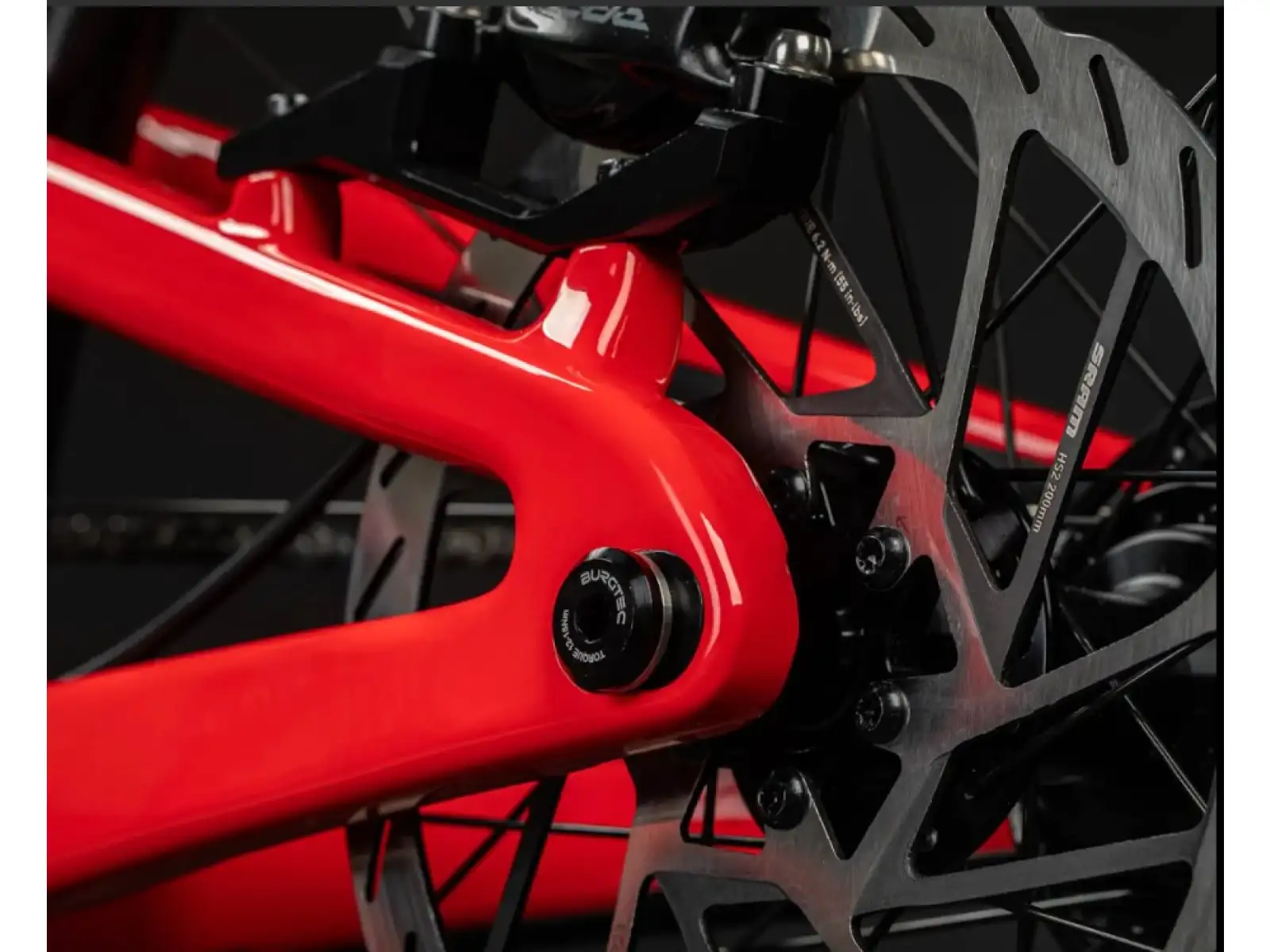Santa Cruz V10 8 CC MX 24 Downhill-Rahmen Rot Factory Größe L