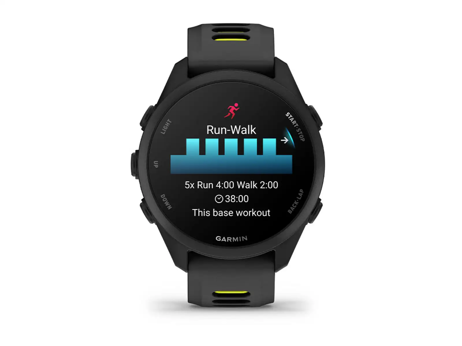 Garmin Forerunner 170 Black mit Armband Black/Amp Yellow