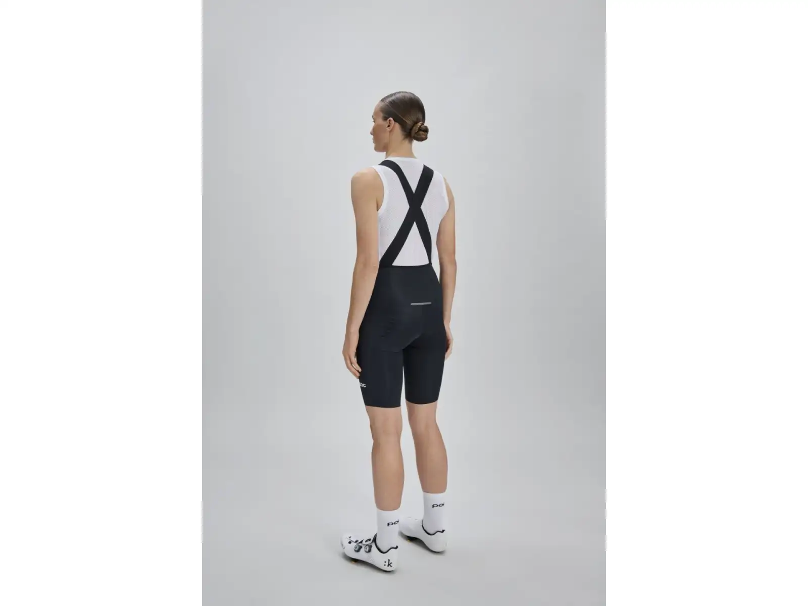 POC Raceday Damen-Radhose mit Polster und Trägern Uranium Black