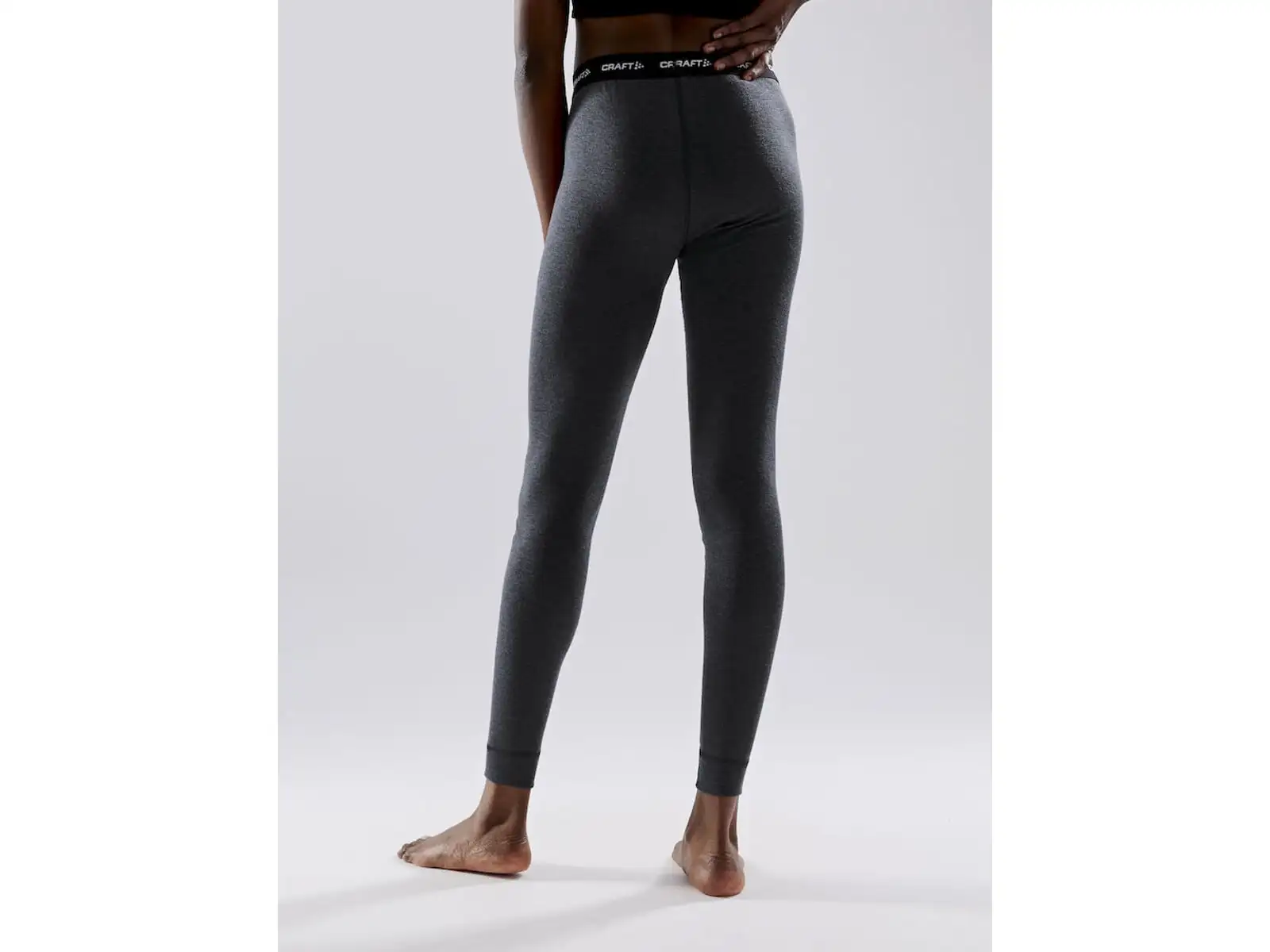 Craft Core Wool Merino Damen Set Langarmshirt+Hose black