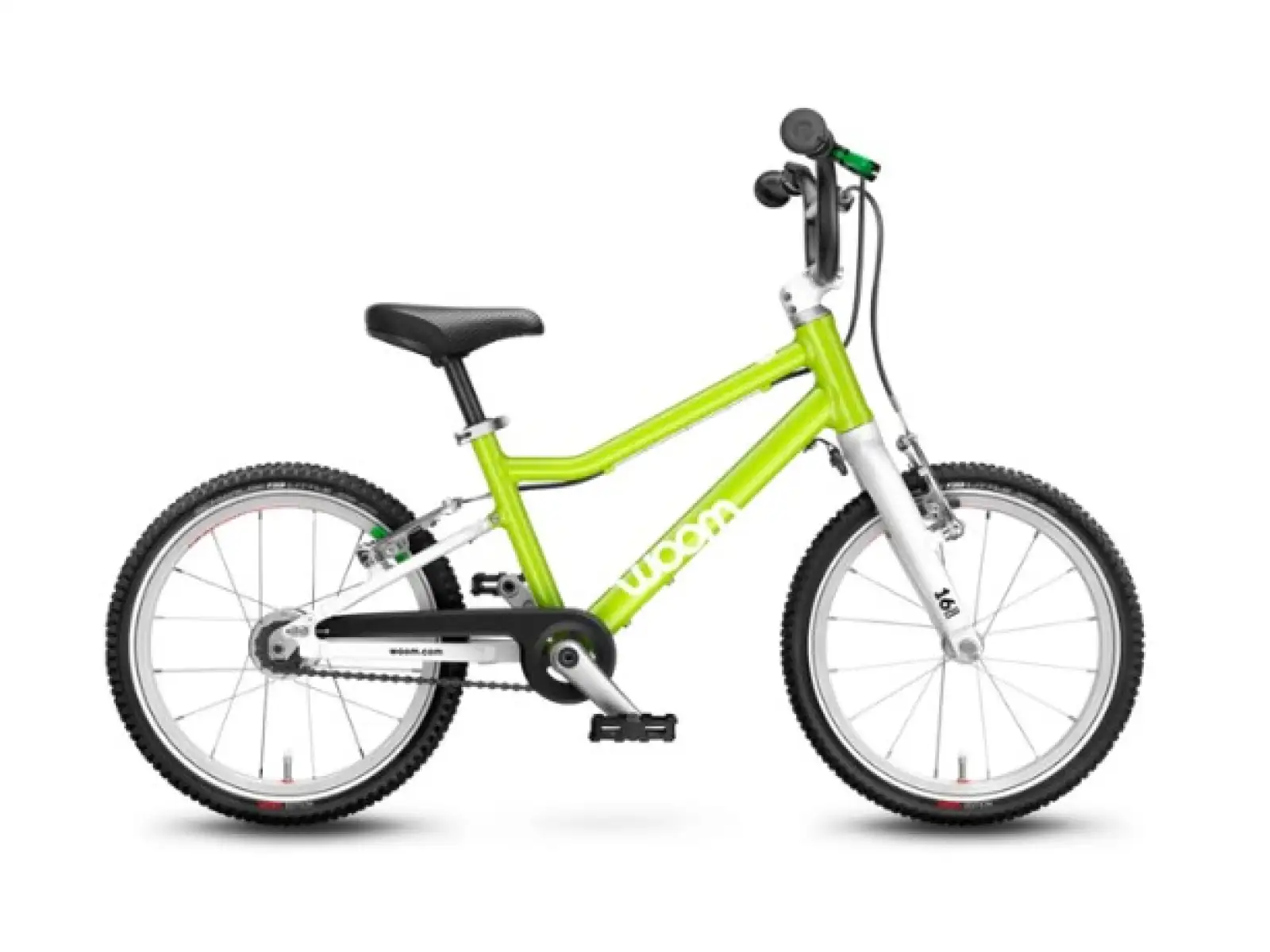 Woom 3 Eidechse Limette Automatik 16" Kinderfahrrad