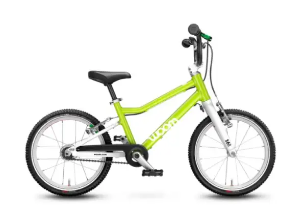 Woom 3 Eidechse Limette Automatik 16" Kinderfahrrad